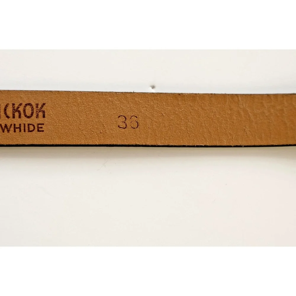 Boy Scouts Hickok Cowhide Black Leather Belt with Gold Crown bukle Size 36